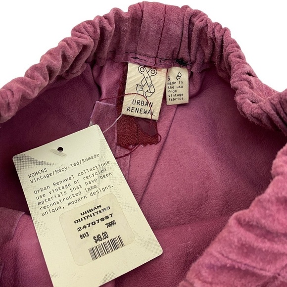 NWT Urban Outfitters Mini Skirt XS/S  Pink Suede by Urban Renewal - Picture 4 of 8